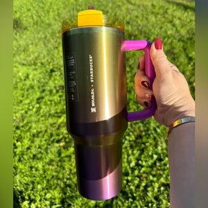 Limited Edition Starbucks Stanley Yellow and Purple 40 oz.  Brand New!